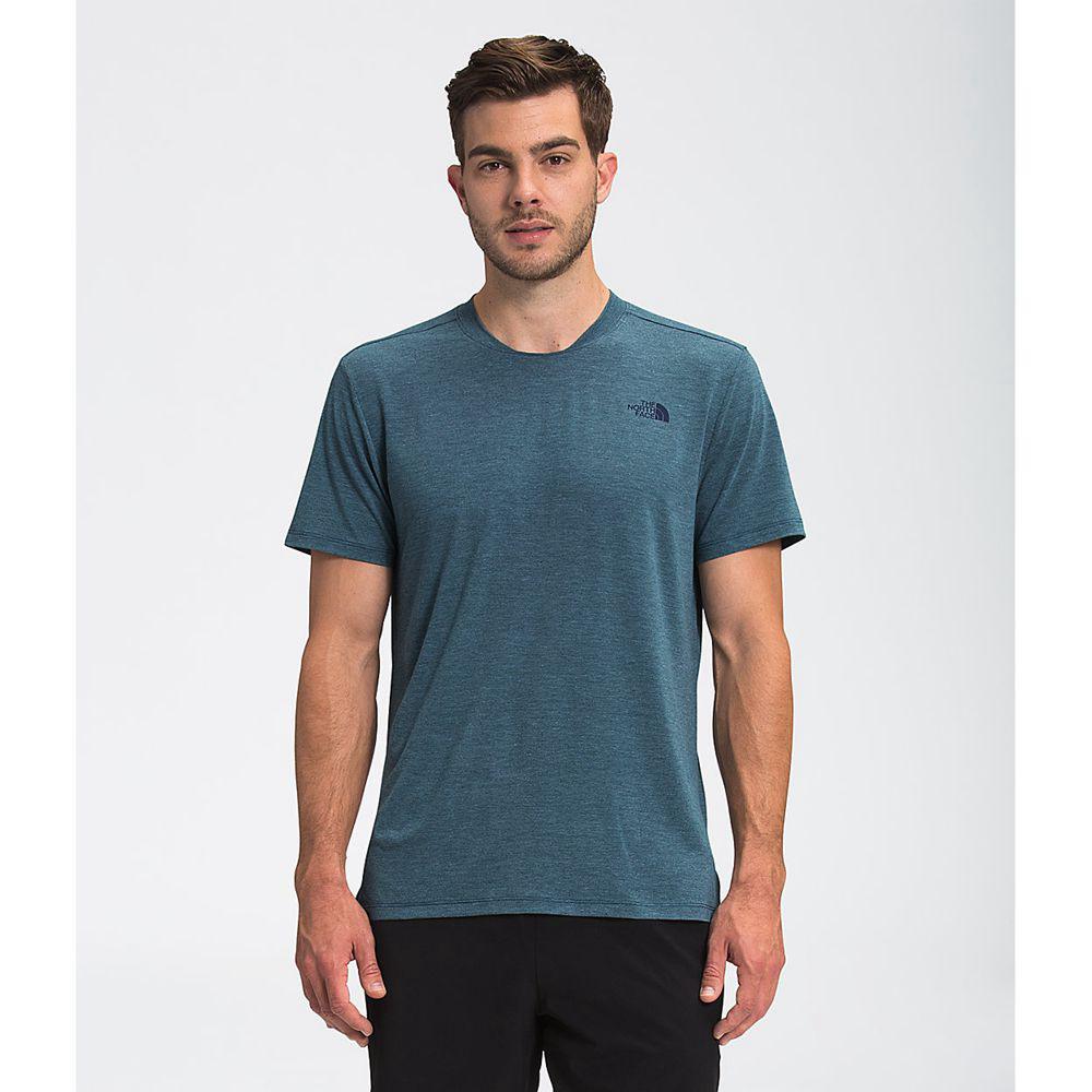 The North Face Wander Κοντό Μανίκι Ανδρικα T Shirt - Μπλε (FCNG92061)